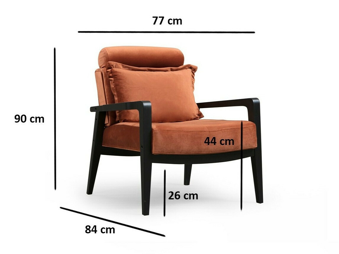 Fotelj Altadena 468 (Rjava)