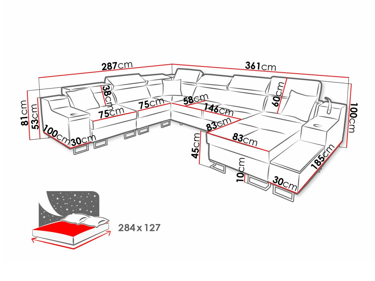Kotna garnitura Sarasota 160 (Uttario Velvet 2980 + Uttario Velvet 2973)