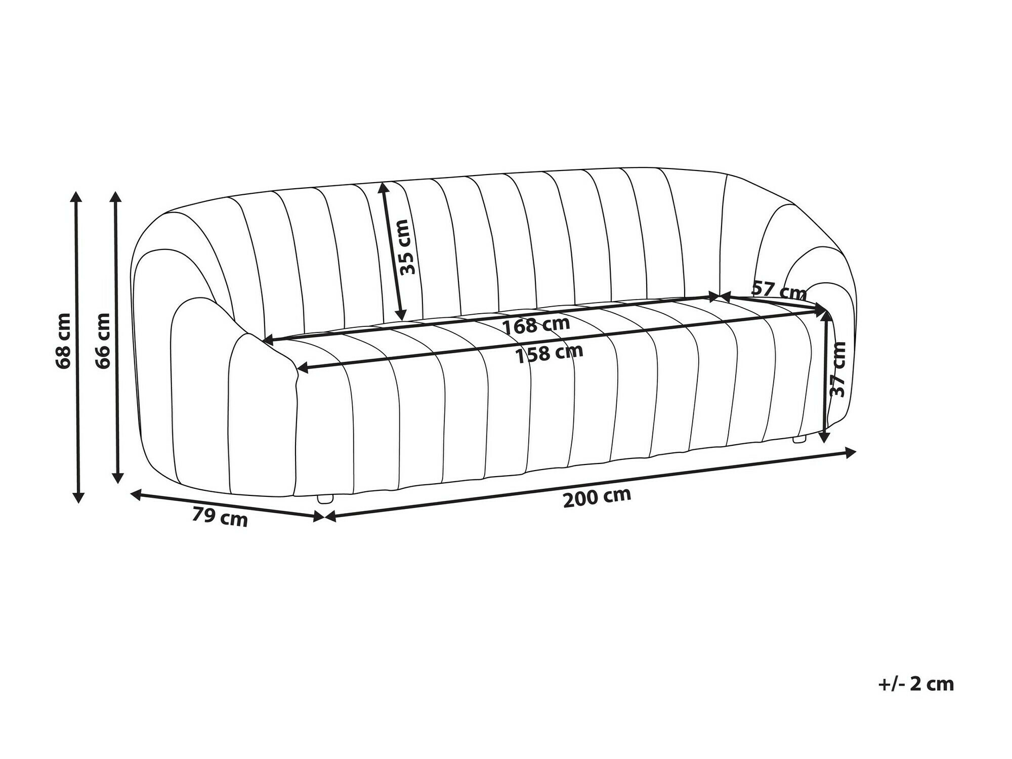 Kavč Berwyn 1270 (Temno zelena)