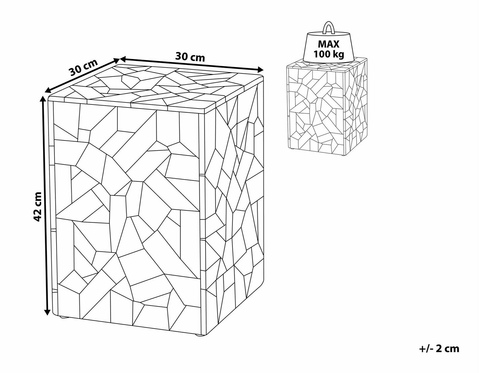Stranska mizica Berwyn 1635