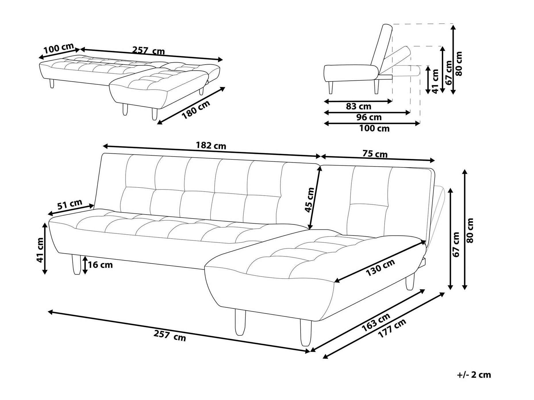 Kotna garnitura Berwyn 1650 (Siva)