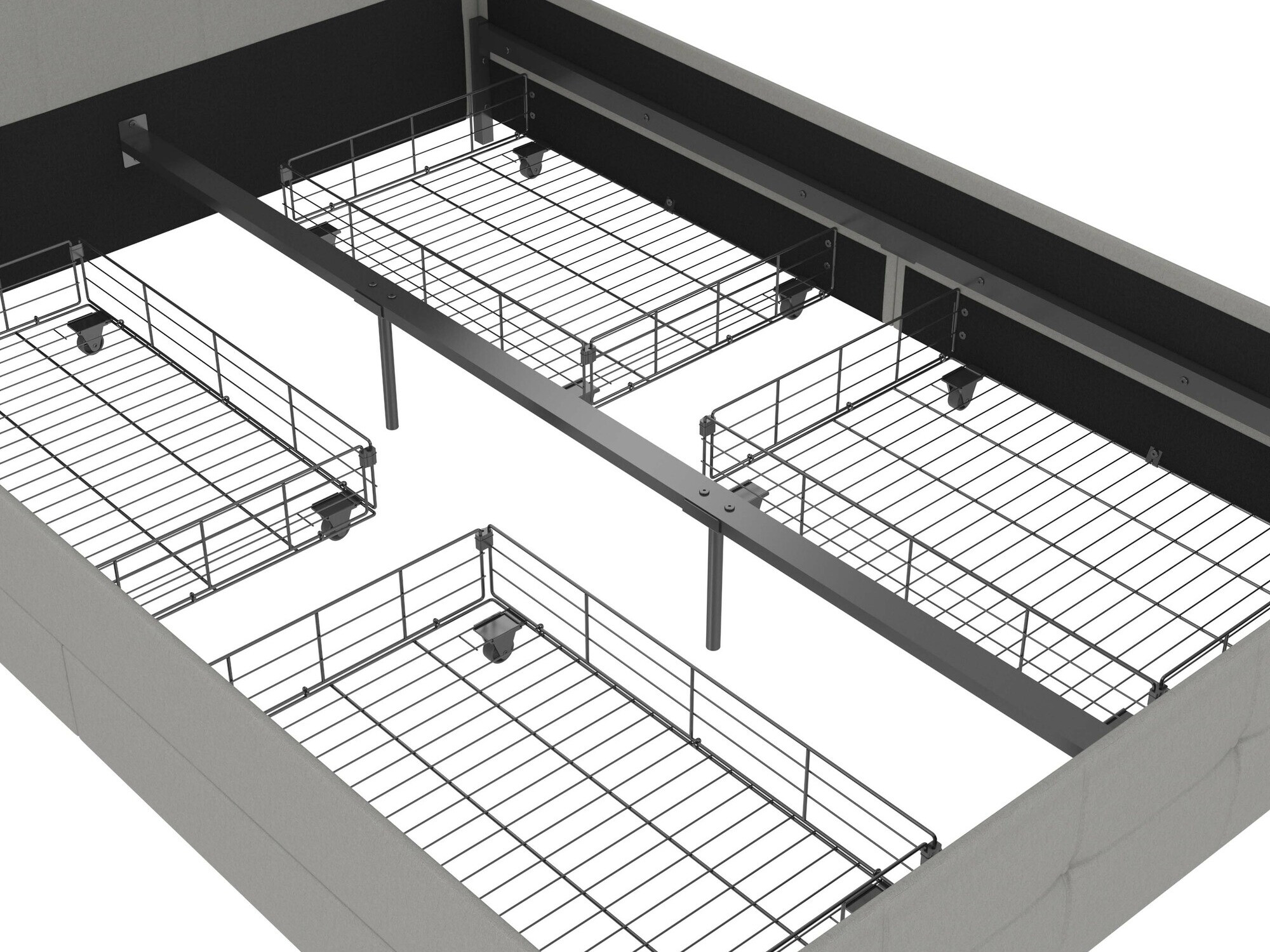 Postelja Denton 1269 (Svetlo siva)