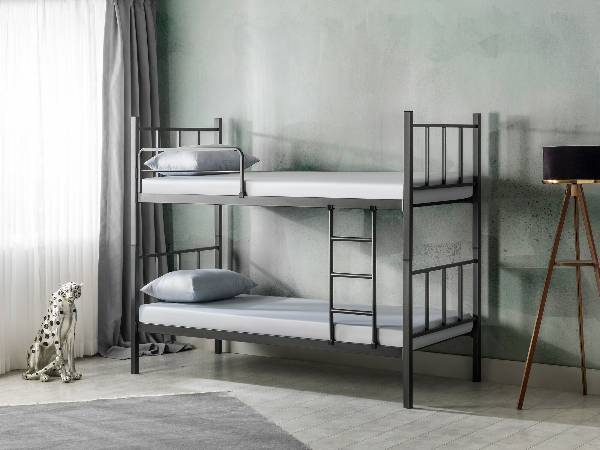 Dvonadstropna postelja Kailua 1720 (Črna)