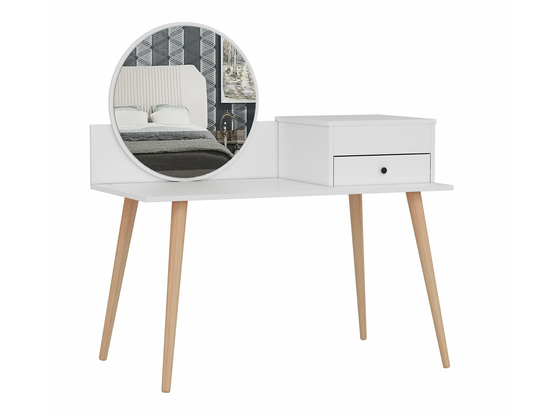 Toaletna mizica Kailua 215 (Bela)