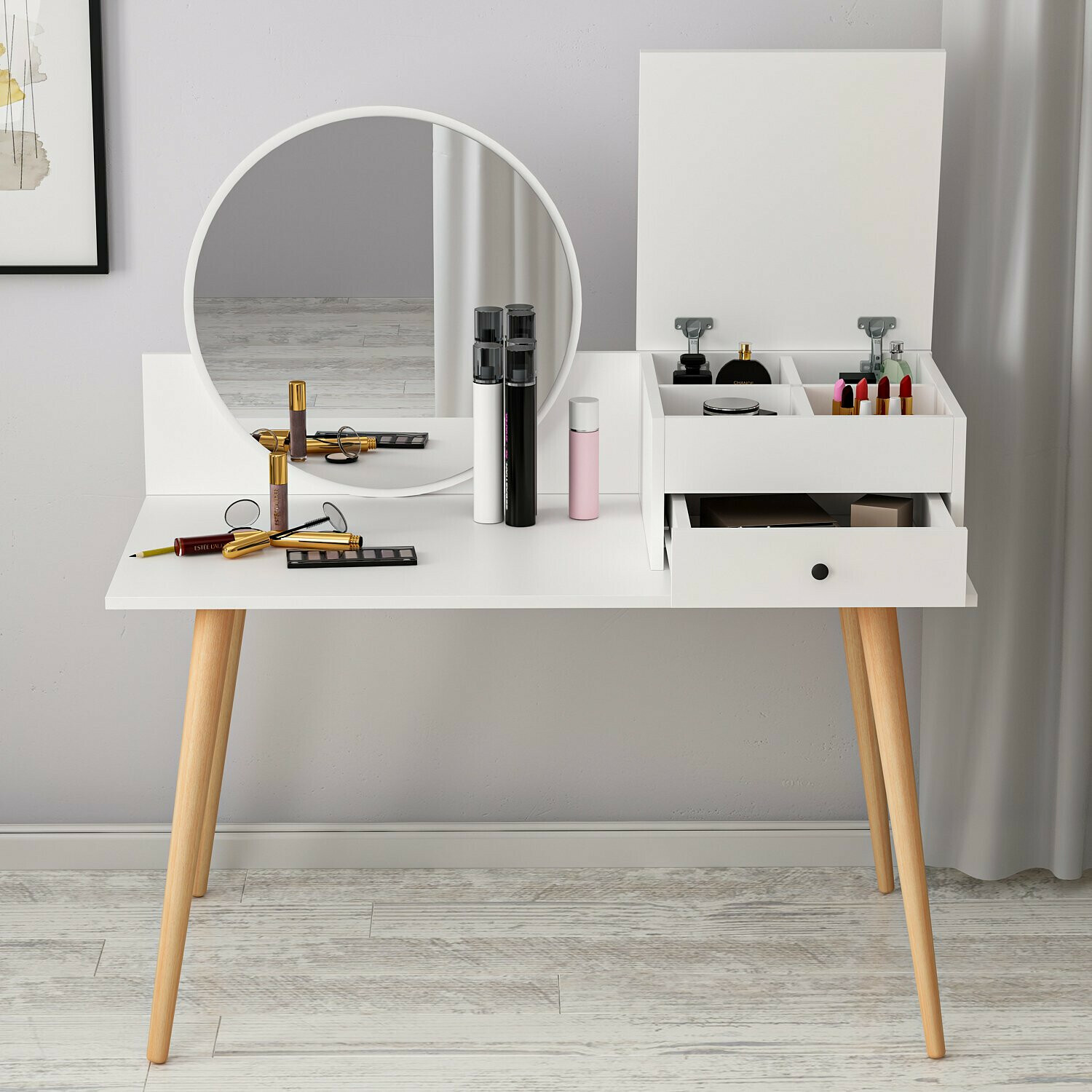 Toaletna mizica Kailua 215 (Bela)