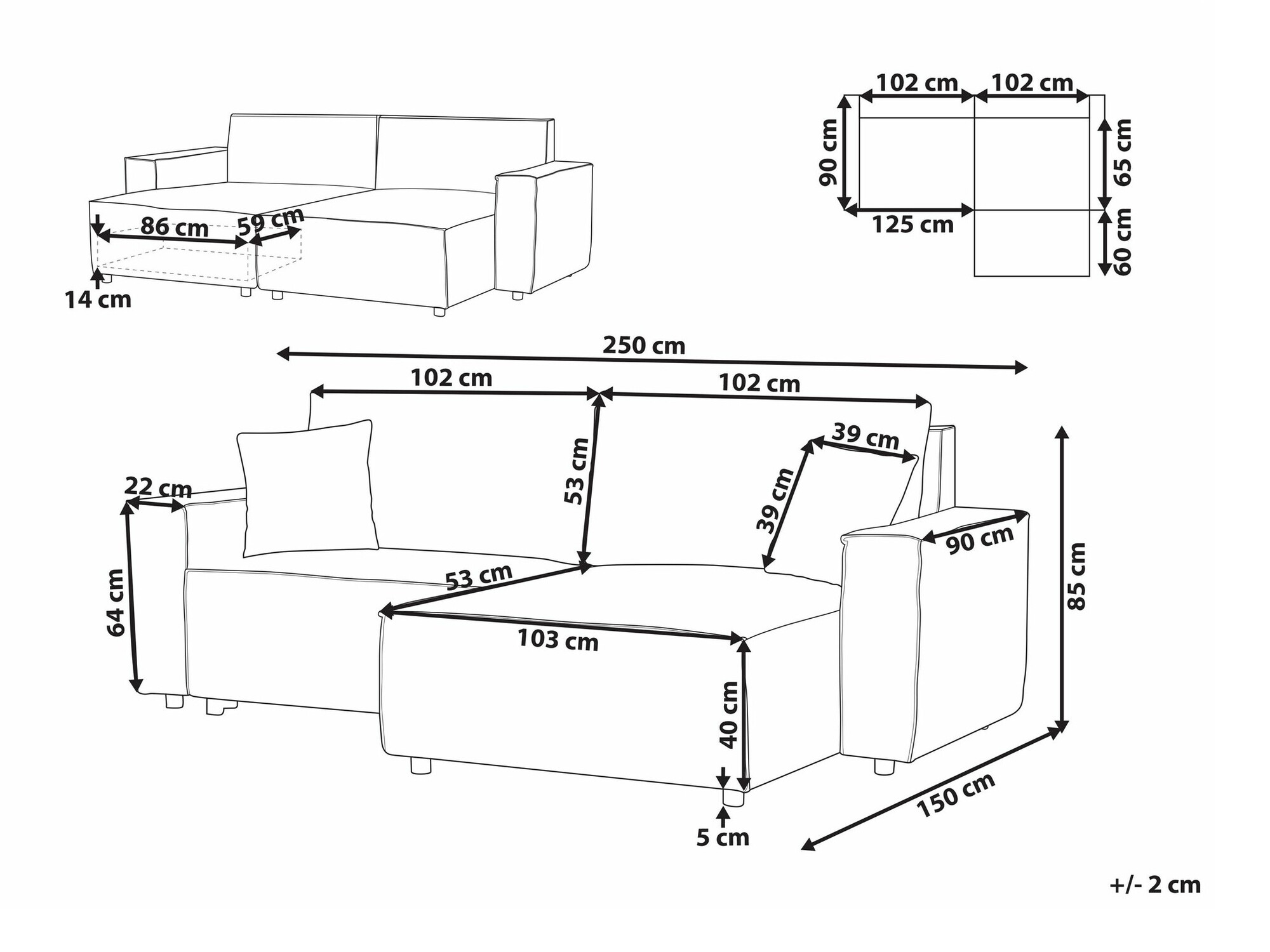Kotna garnitura Berwyn 1678 (Bež)