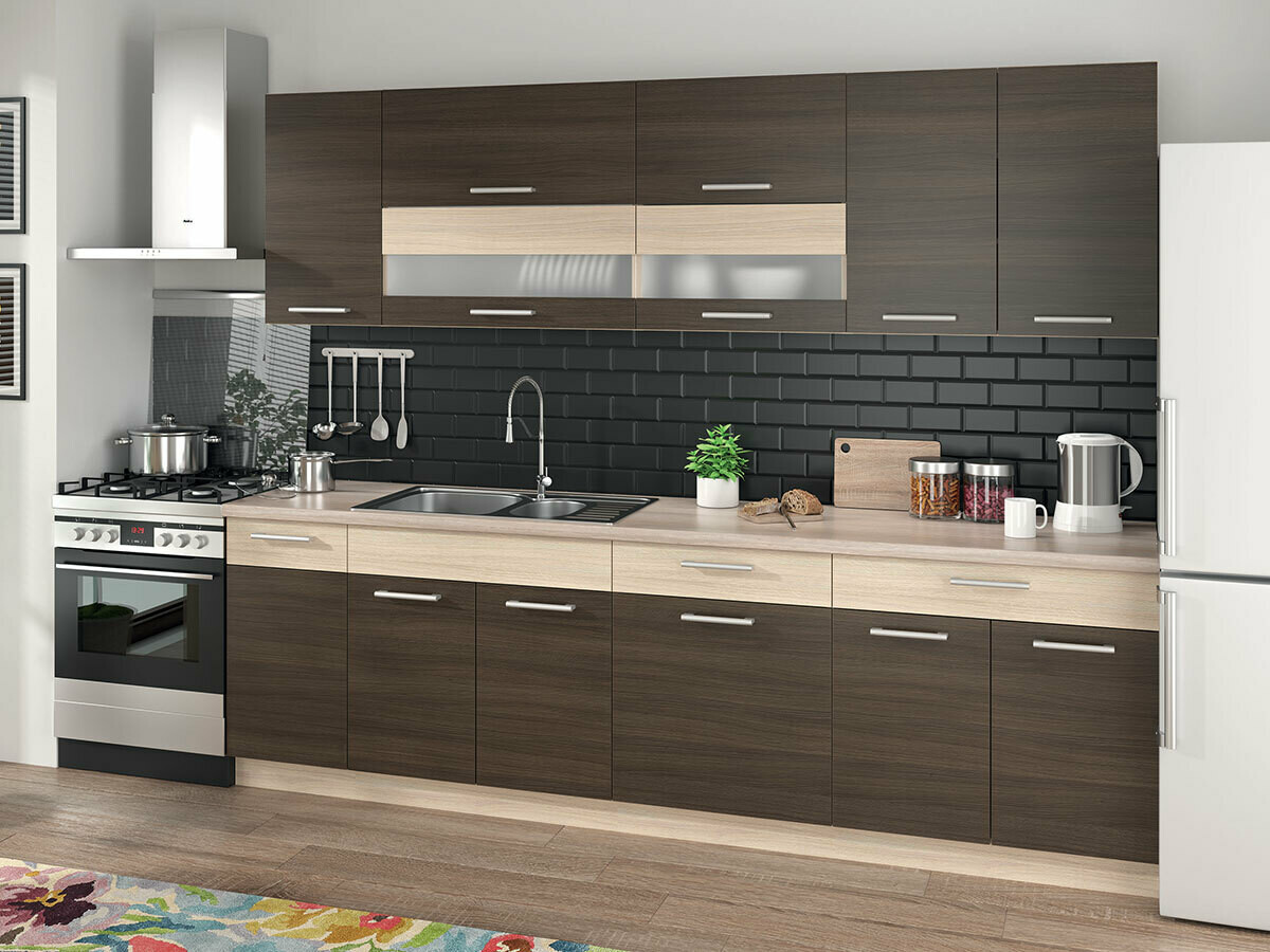 Modularna stenska omarica Mode Dark 105