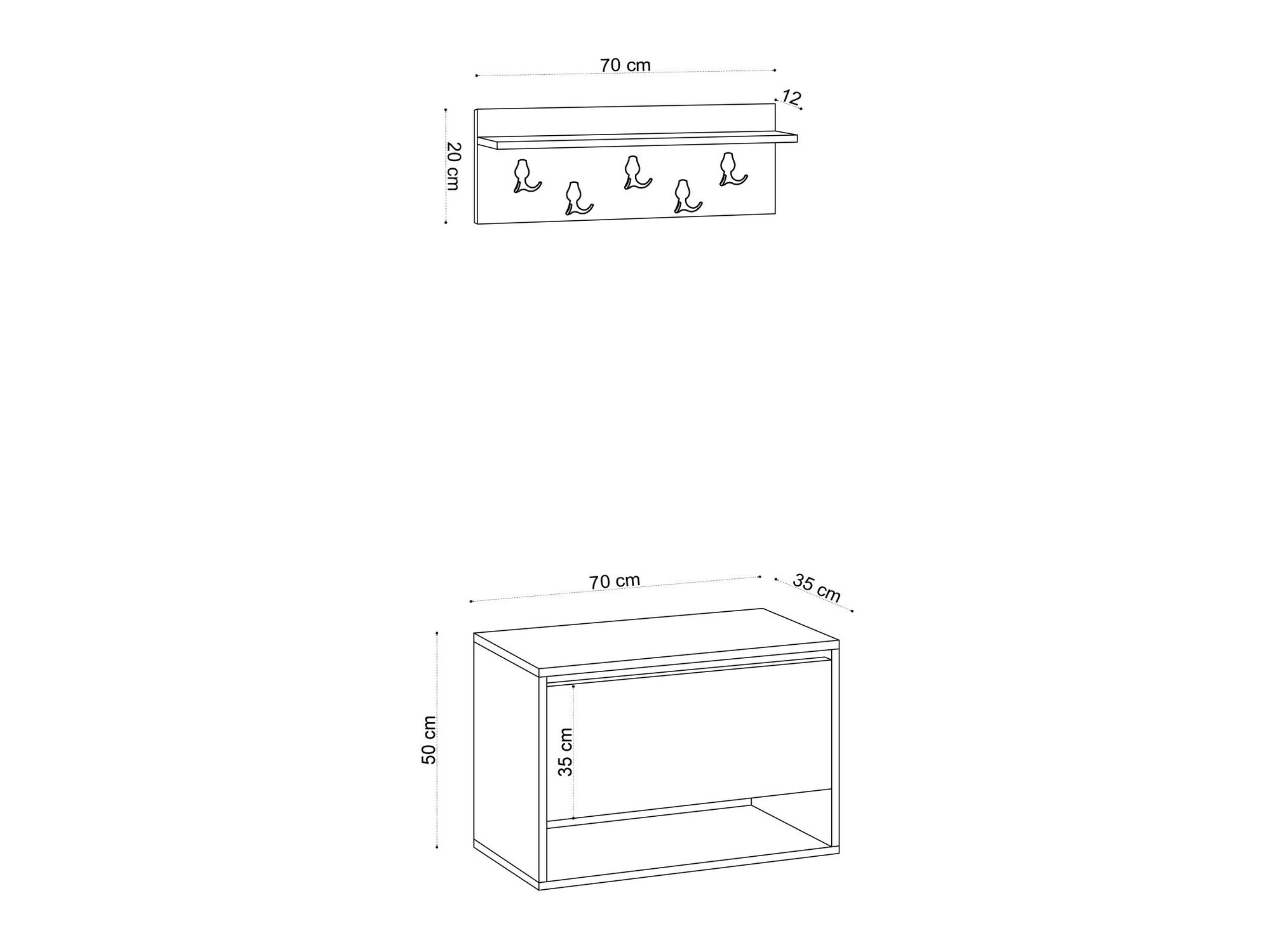 Komplet za predsobo Sonliro 117