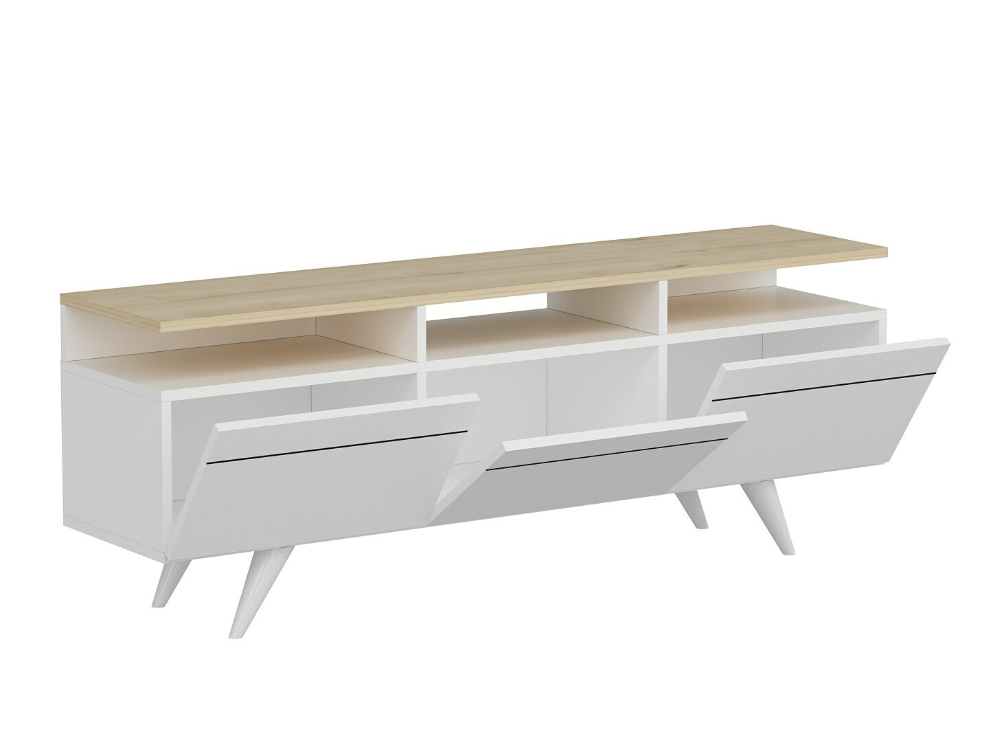 TV-omarica Kailua 1785 (Bela + Hrast)