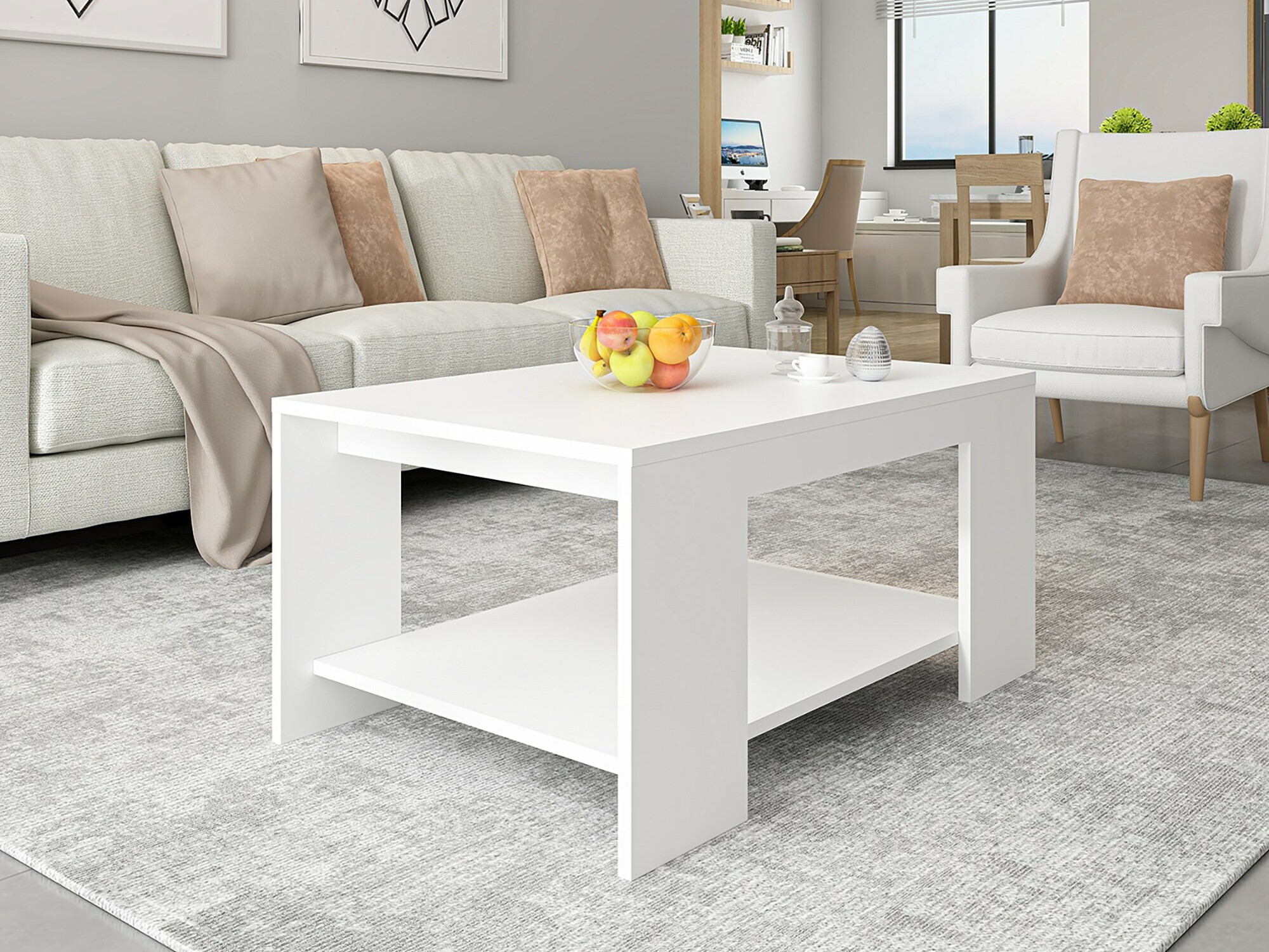 Klubska mizica Kailua 1815 (Bela)