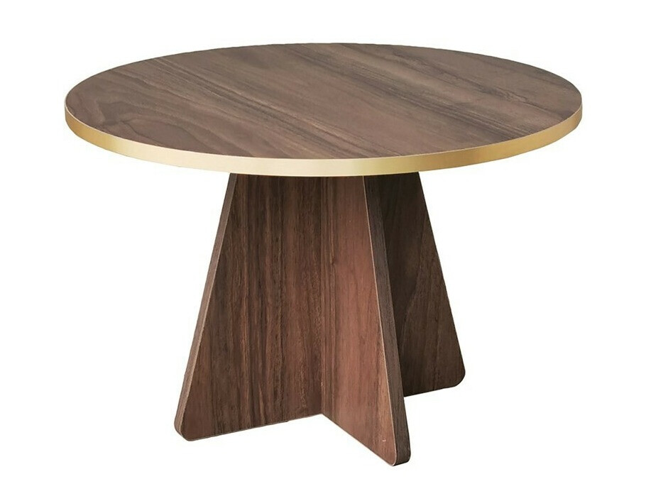 Klubska mizica Kailua 1818 (Oreh + Zlata)