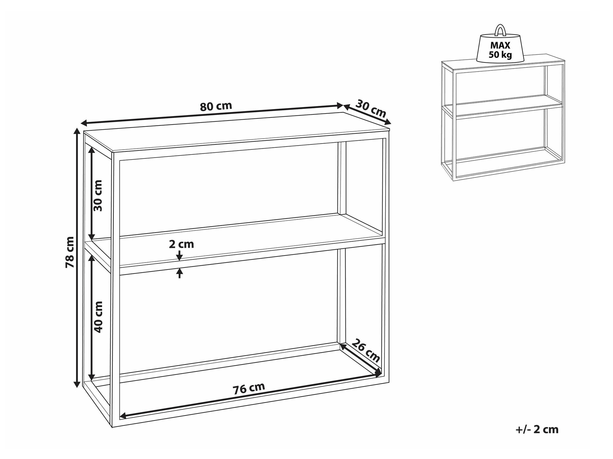 Konzolna miza Berwyn 1703