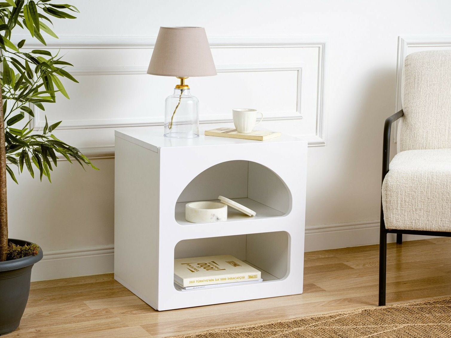 Nočna omarica Kailua 1824 (Bela)