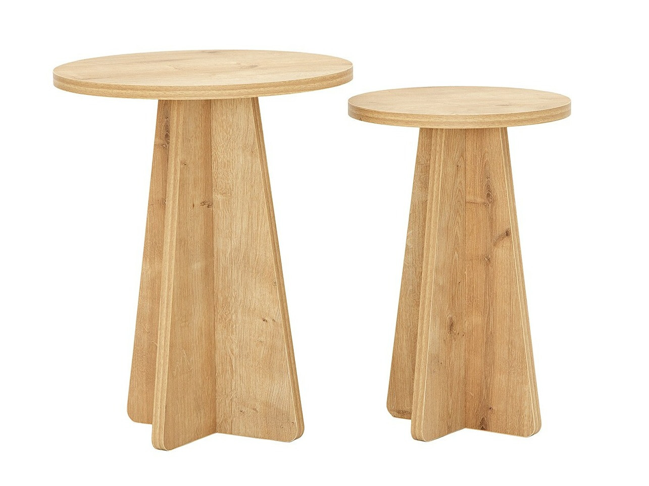 Komplet stranskih mizic Kailua 1858 (Hrast)