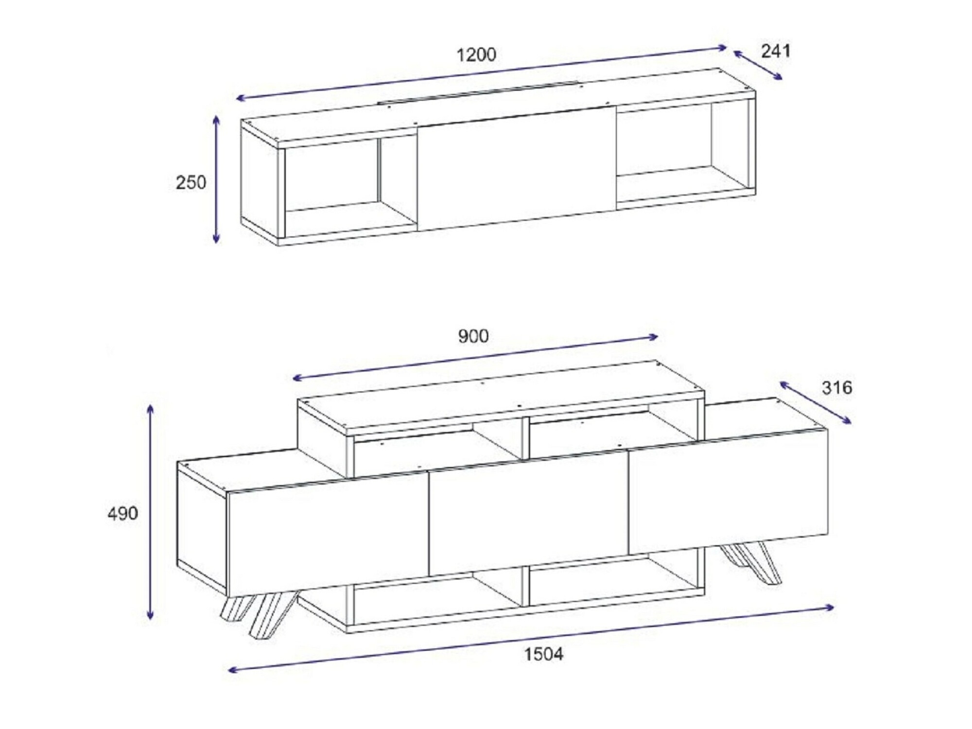 TV-omarica Kailua 1849 (Bela)