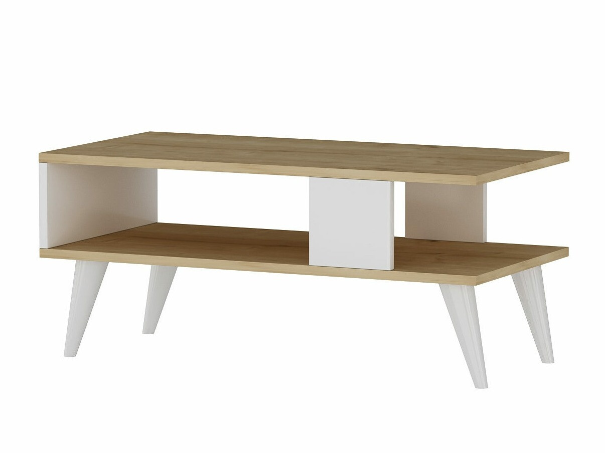 Klubska mizica Kailua 1866 (Bela + Hrast)