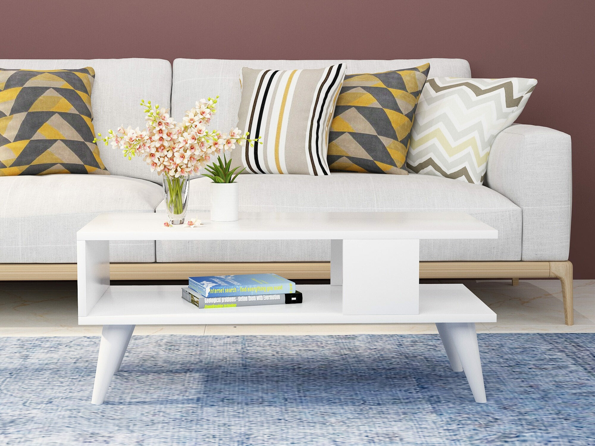 Klubska mizica Kailua 1866 (Bela)