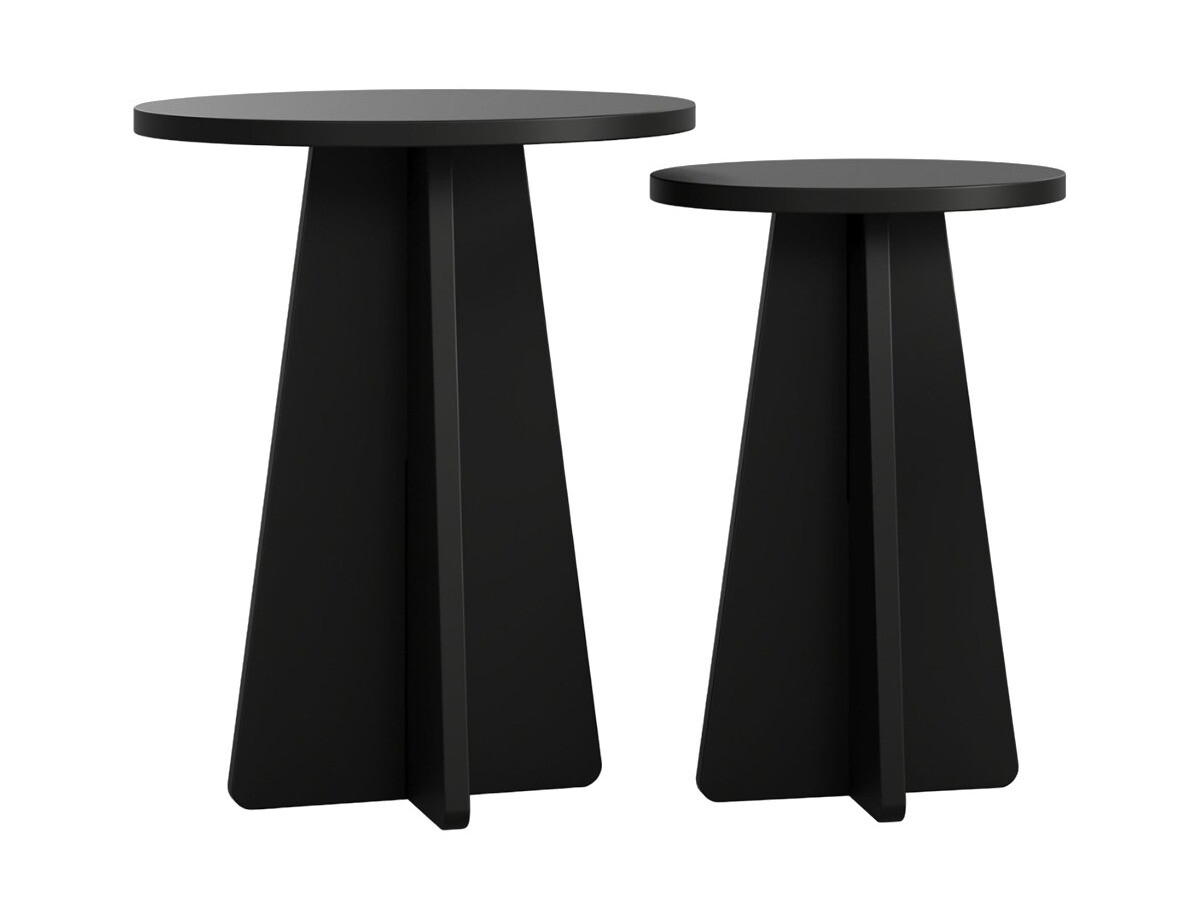 Komplet stranskih mizic Kailua 1858 (Črna)