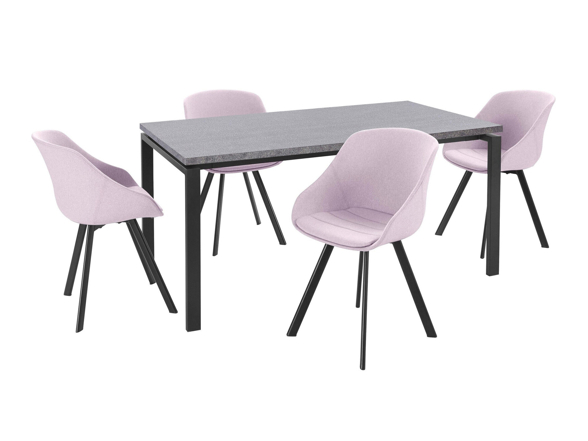 Jedilniški komplet Denton 1305 (Roza)