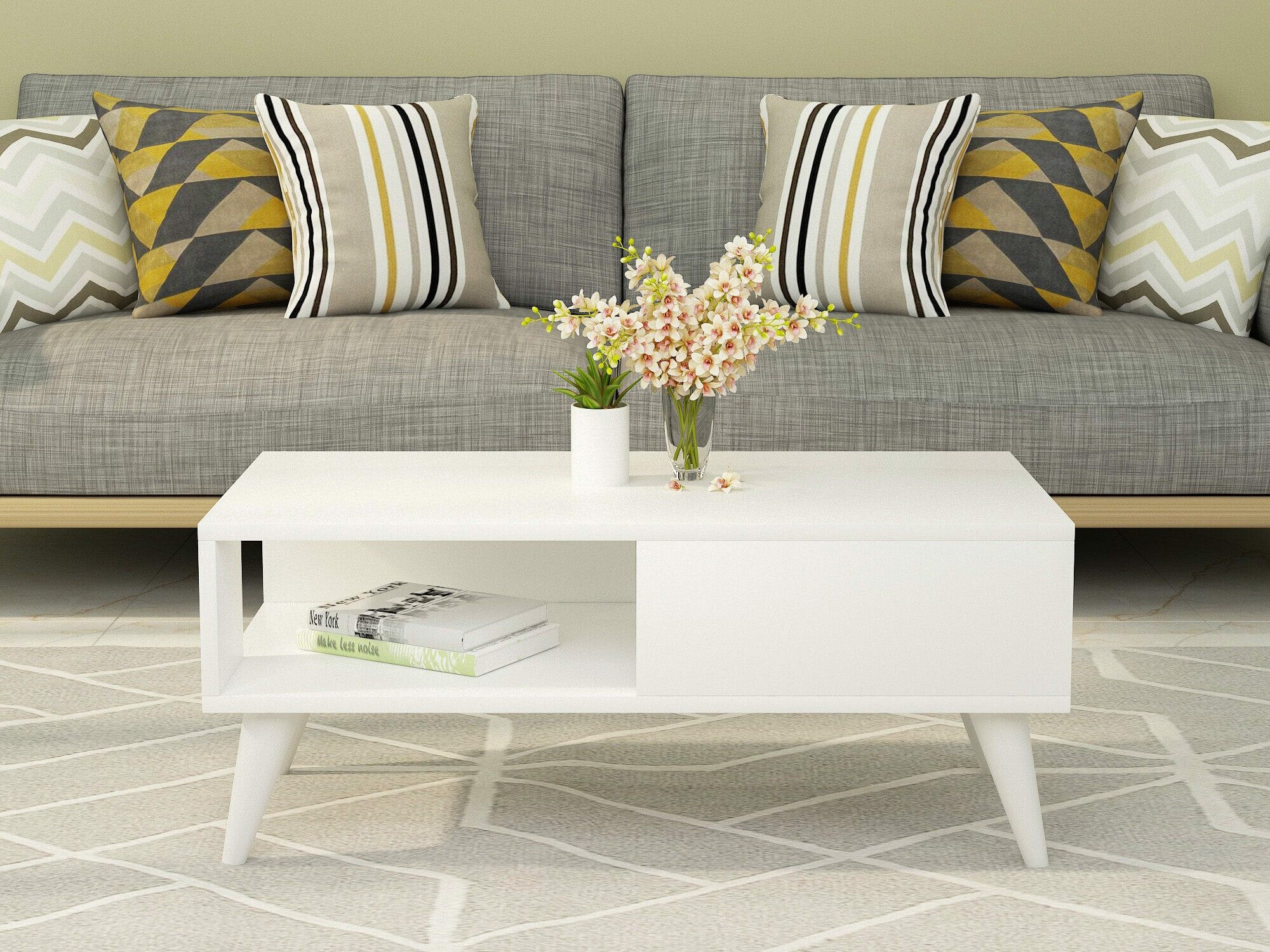 Klubska mizica Kailua 1870 (Bela)