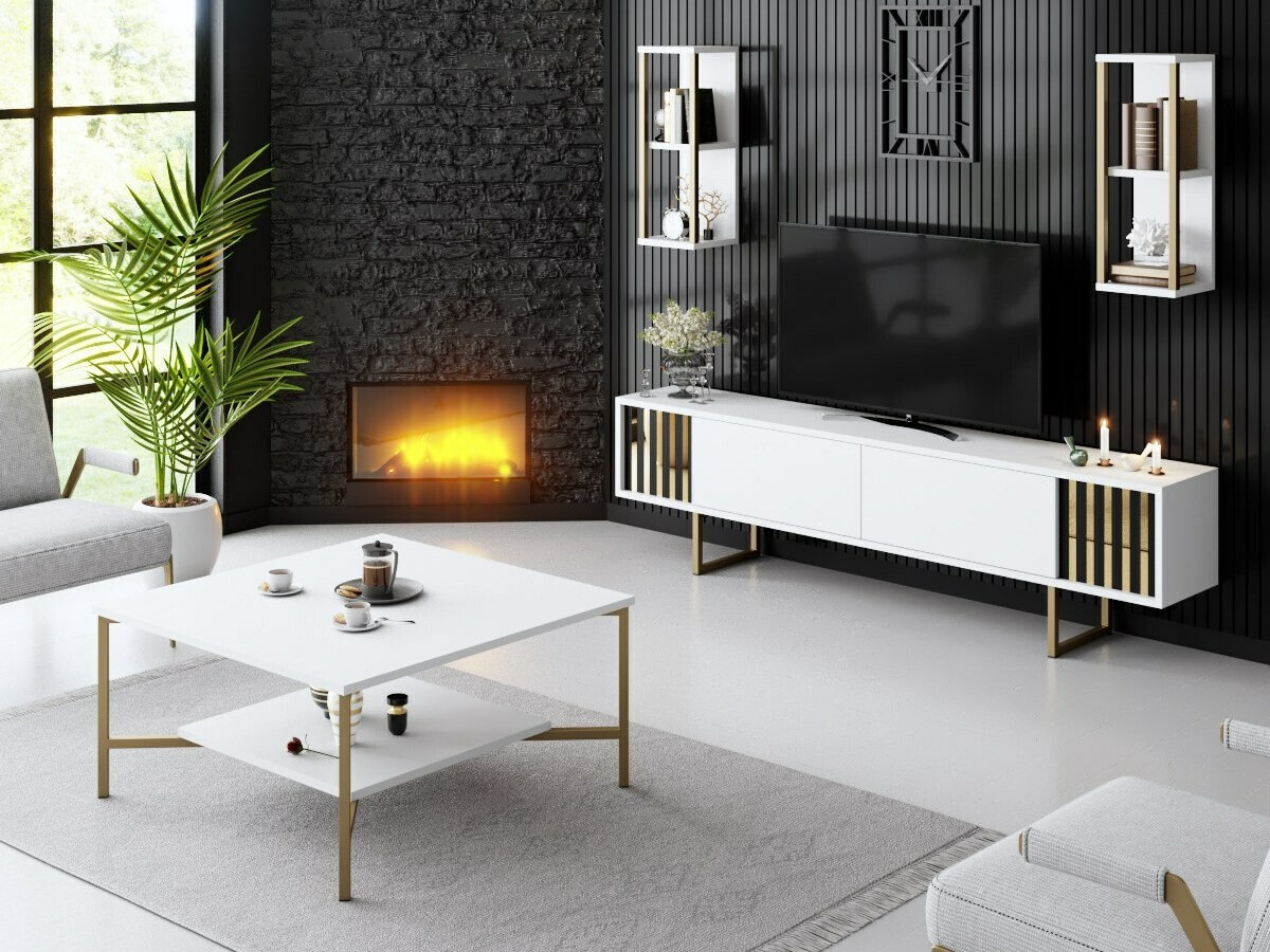 Komplet za dnevno sobo Kailua 2398 (Bela)