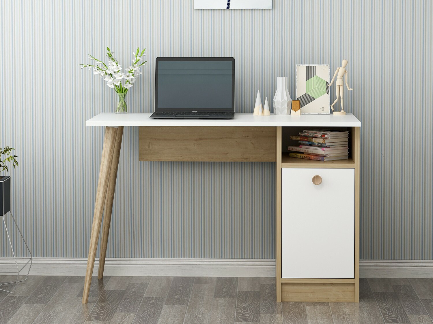 Pisalna miza Kailua 1869 (Bela + Hrast)