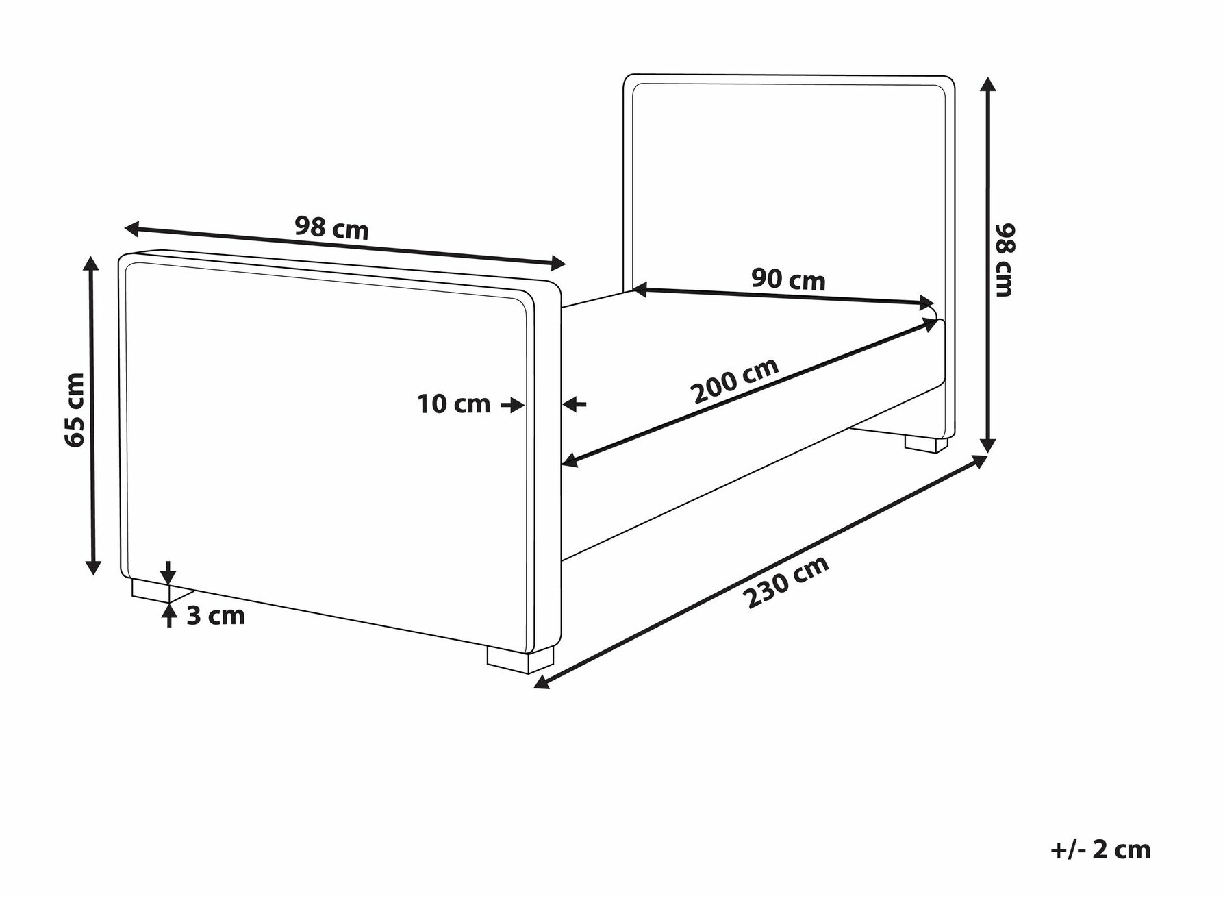 Postelja Berwyn 1728 (Roza)