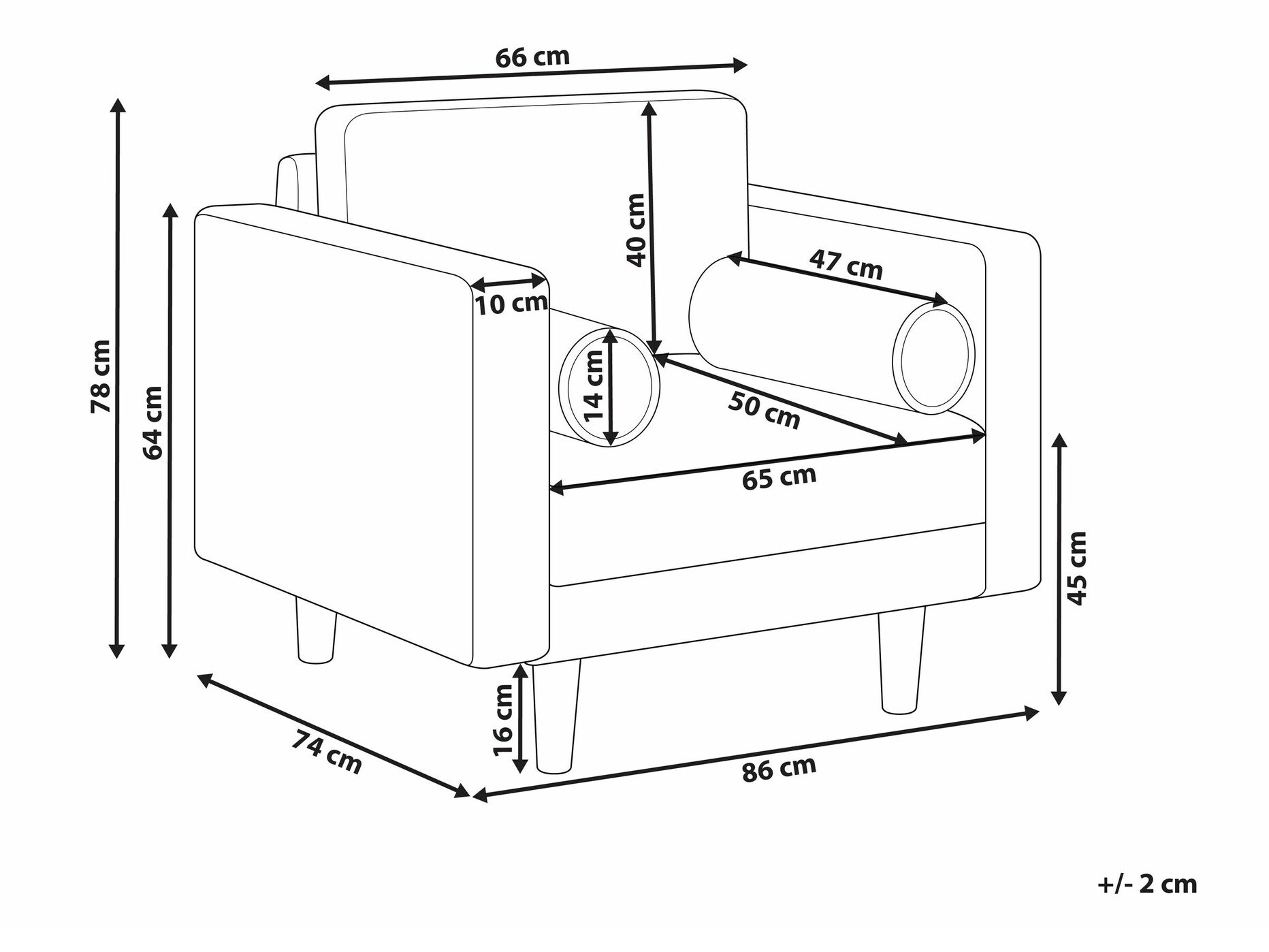 Fotelj Berwyn 1732 (Zelena)
