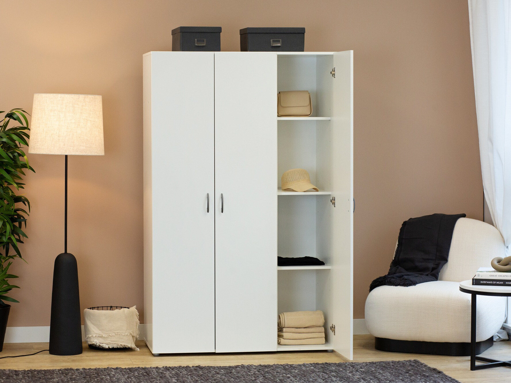 Garderobna omara Bristol 184 (Bela)