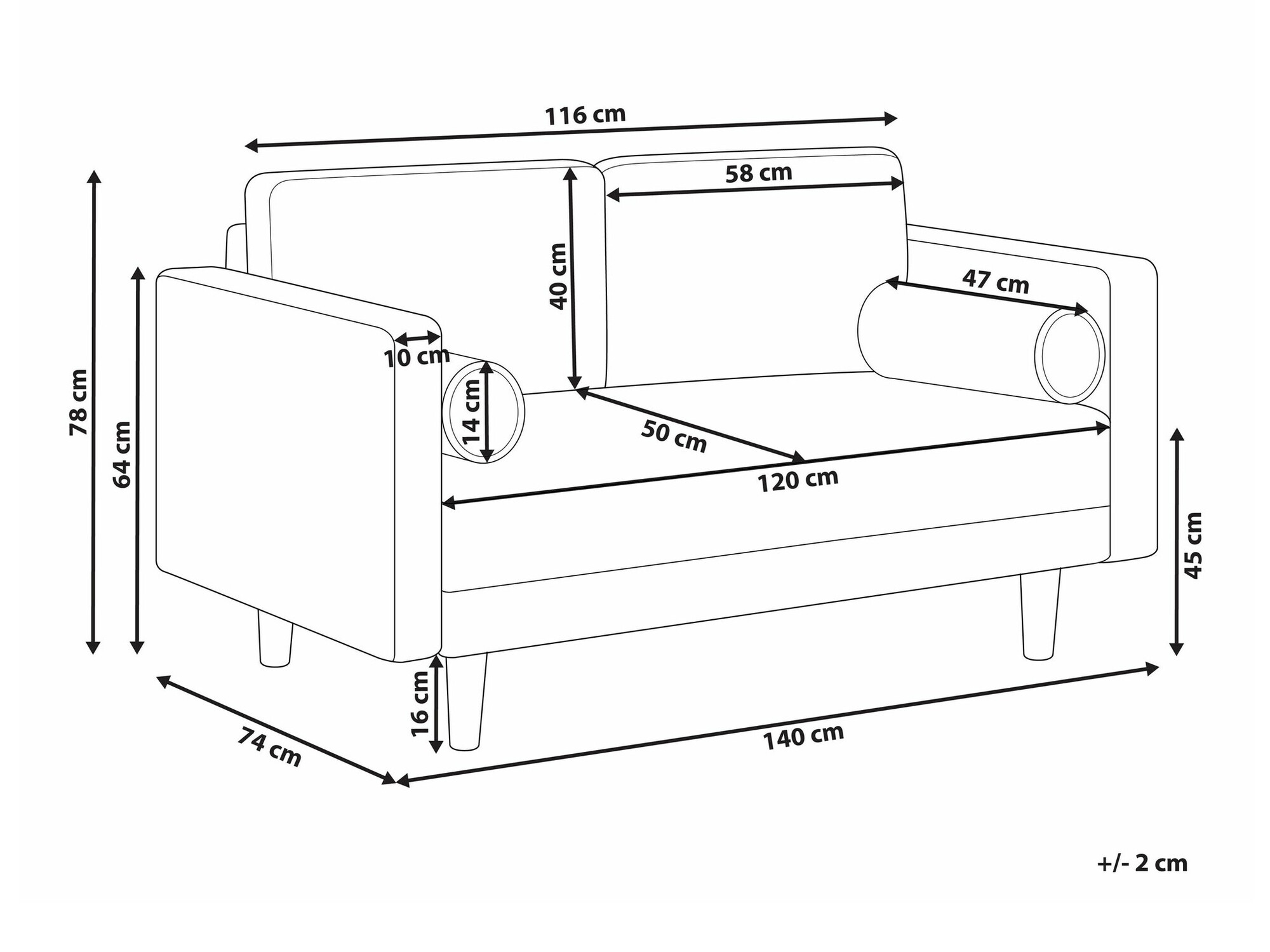 Kavč Berwyn 1733 (Bež)