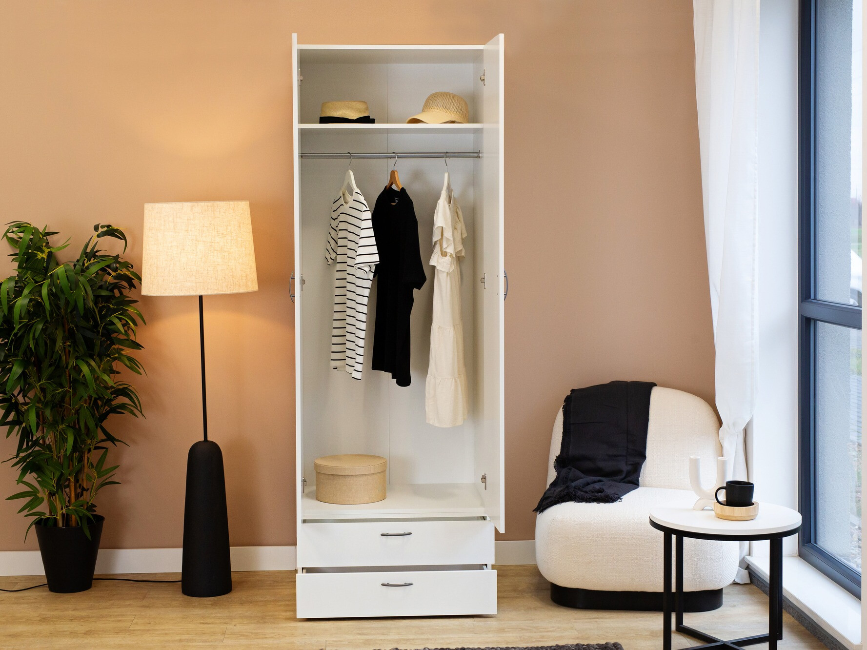 Garderobna omara Bristol 187 (Bela)