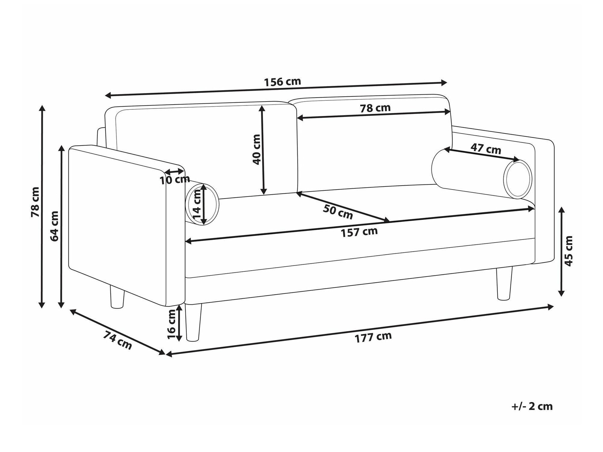 Kavč Berwyn 1734 (Bež)