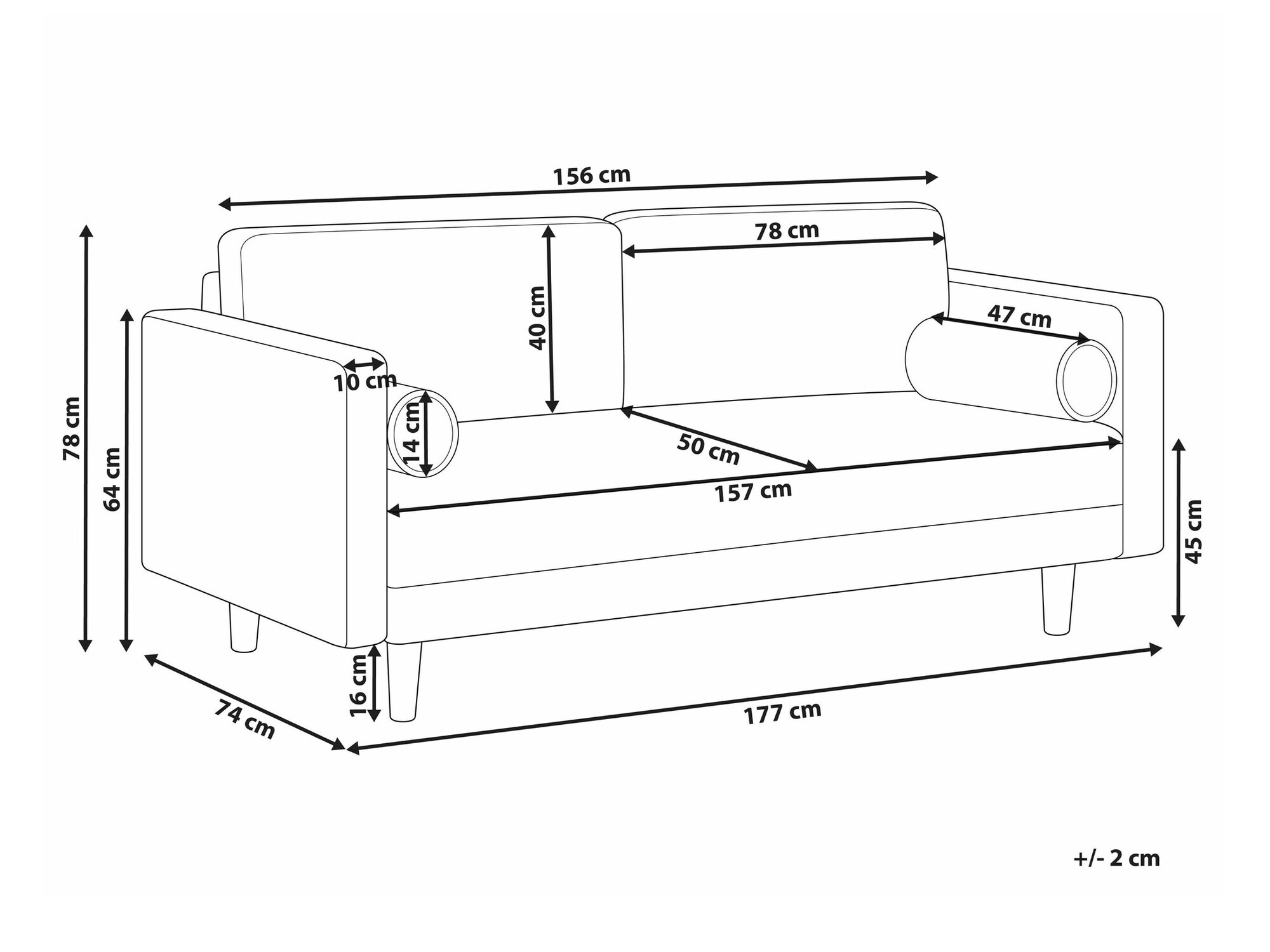 Kavč Berwyn 1734 (Zelena)