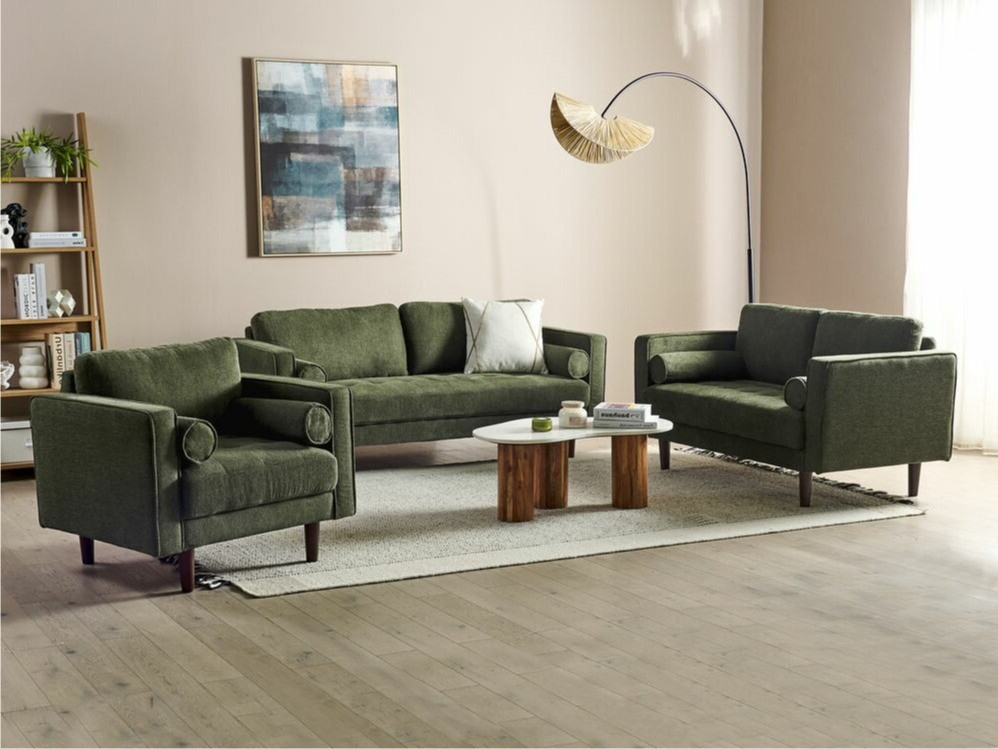 Komplet oblazinjenega pohištva Berwyn 1737 (Zelena)