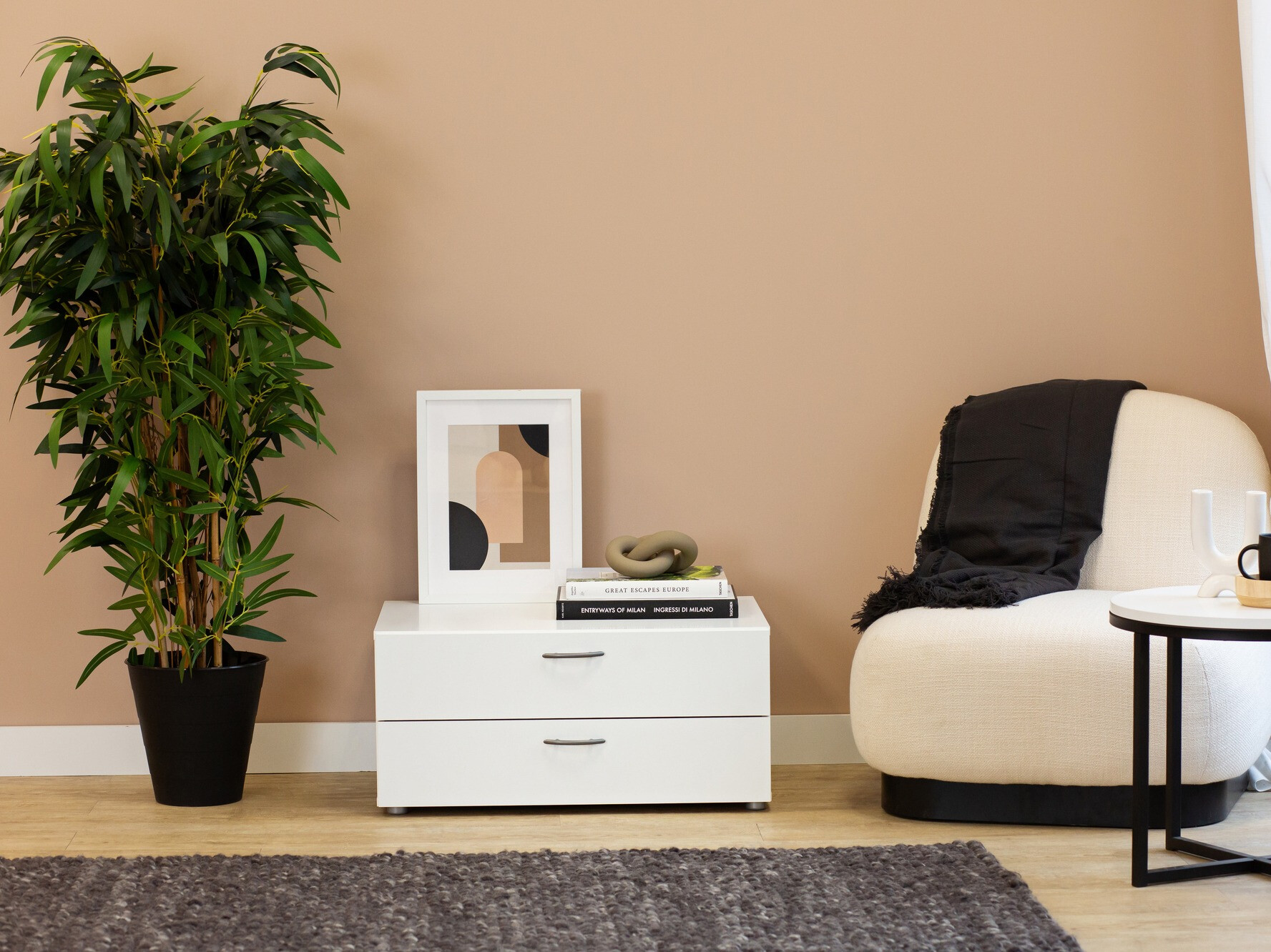 Stranska mizica Bristol 185 (Bela)