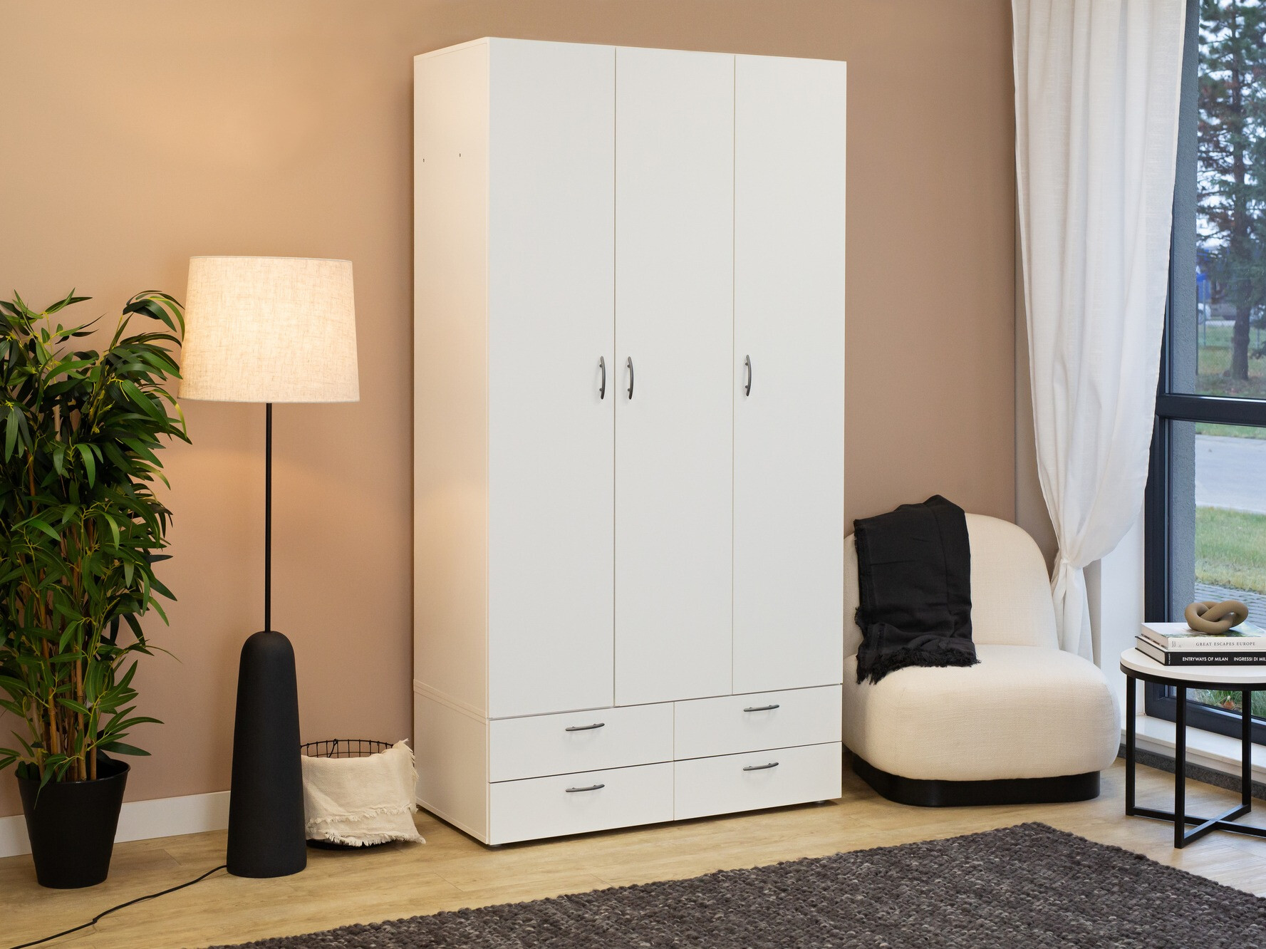 Garderobna omara Bristol 188 (Bela)