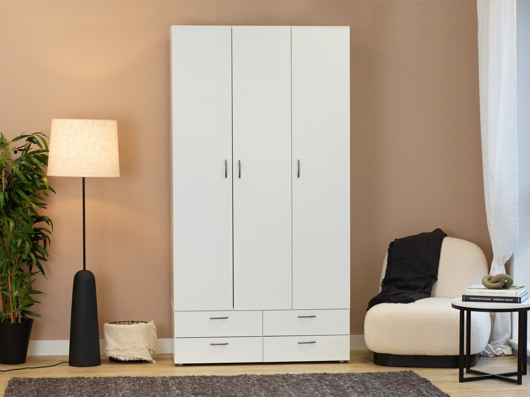 Garderobna omara Bristol 188 (Bela)