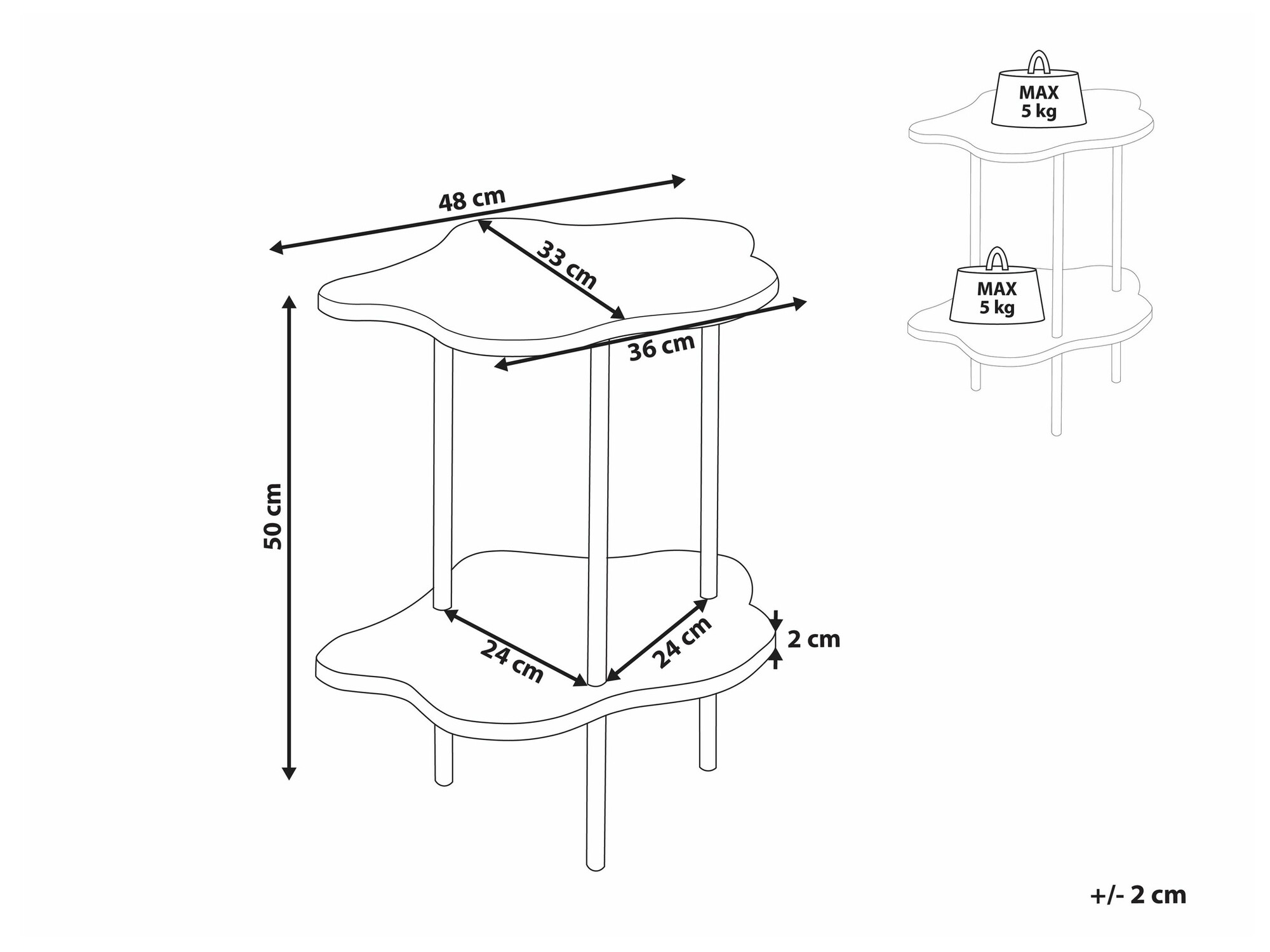 Stranska mizica Berwyn 1738