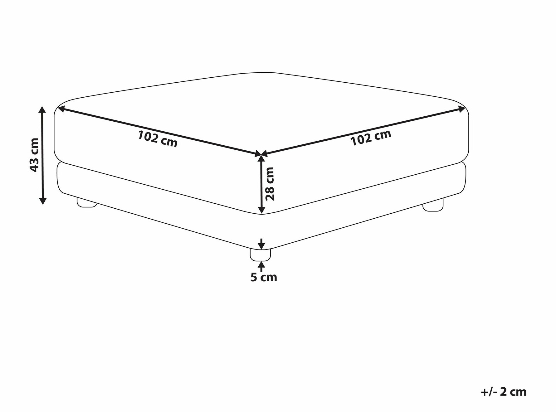 Tabure Berwyn 1745 (Svetlo siva)