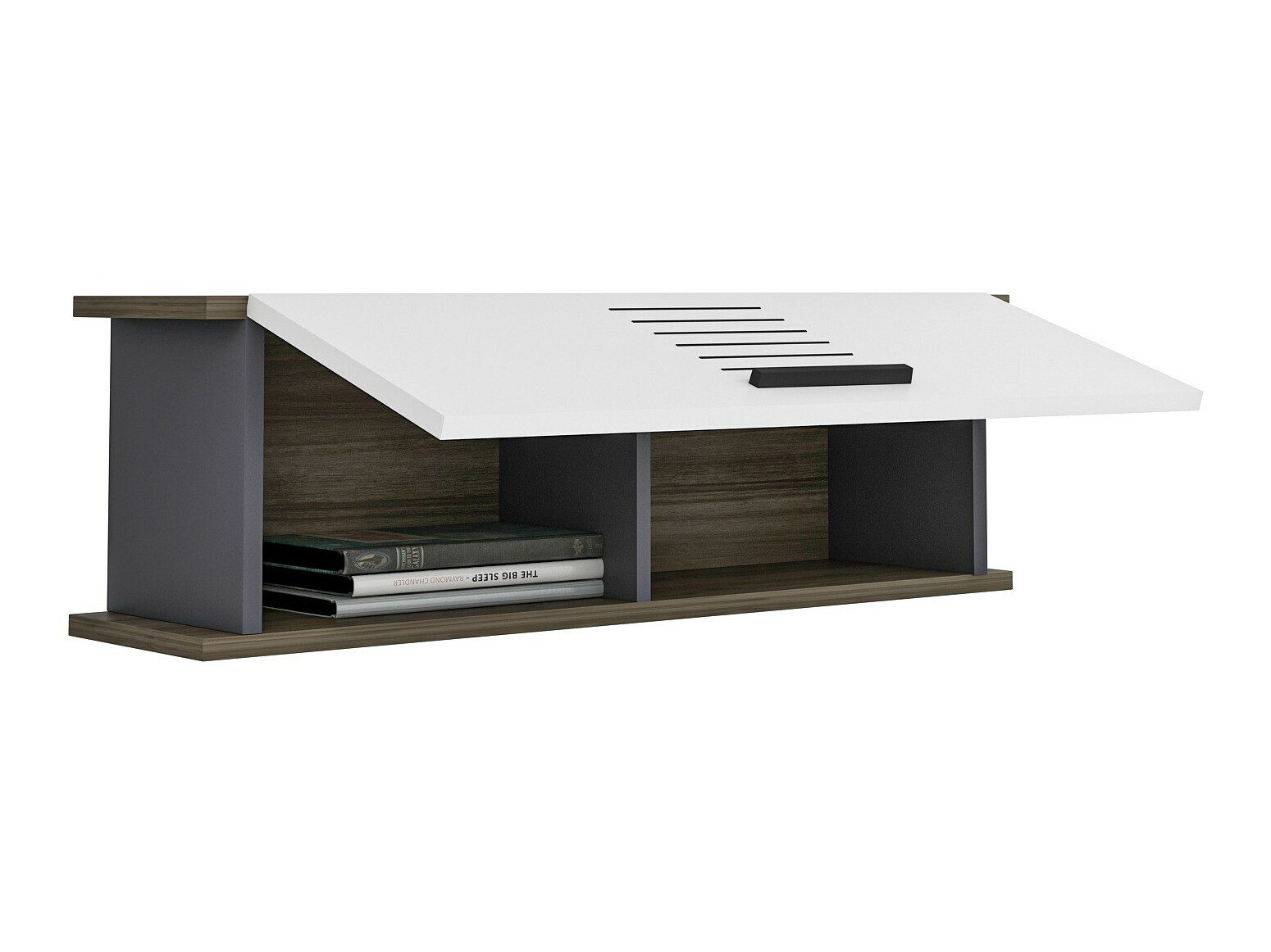 Stenska polica Kailua 1938 (Antracit + Oreh)