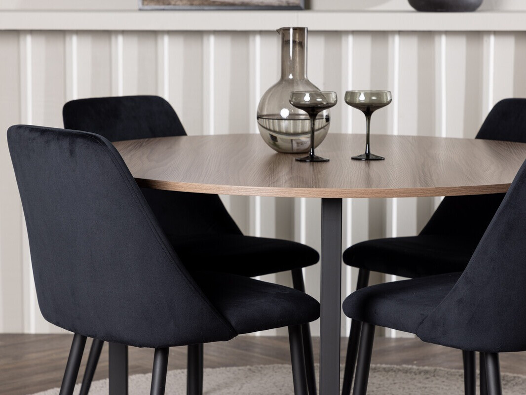 Jedilniški komplet Dallas 4598 (Črna)