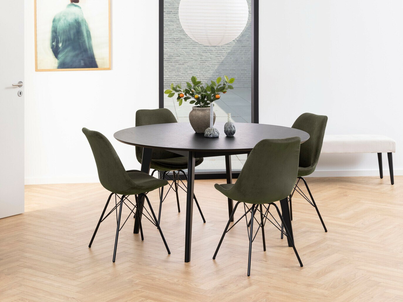 Jedilniški komplet Norsica 505 (Kaki + Črna)