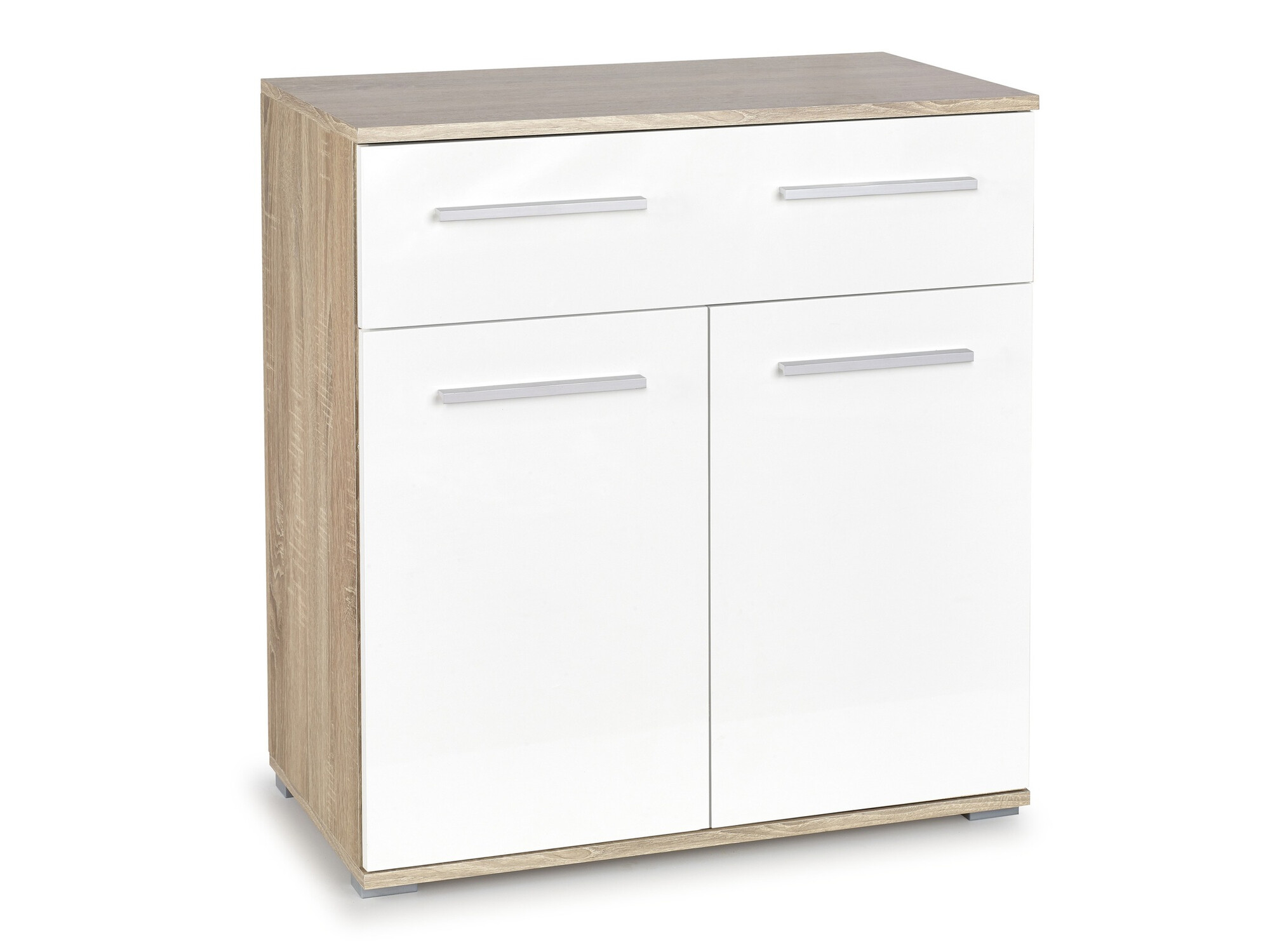 Komoda Cirveso 100 (Sonoma hrast + Sijaj bela)