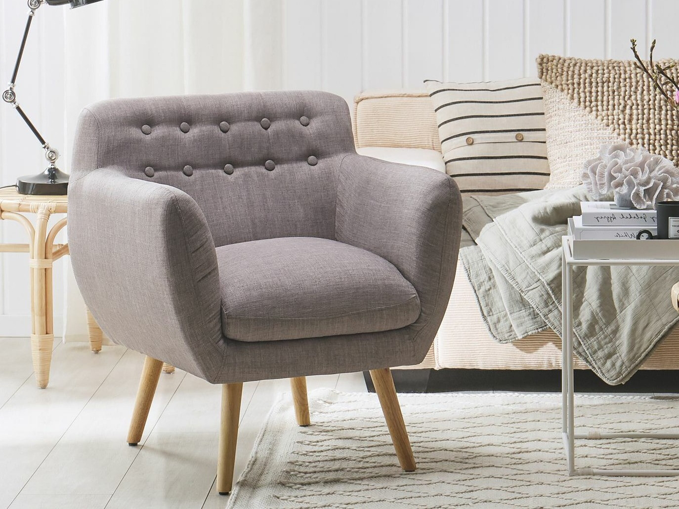 Fotelj Berwyn 1009 (Siva)