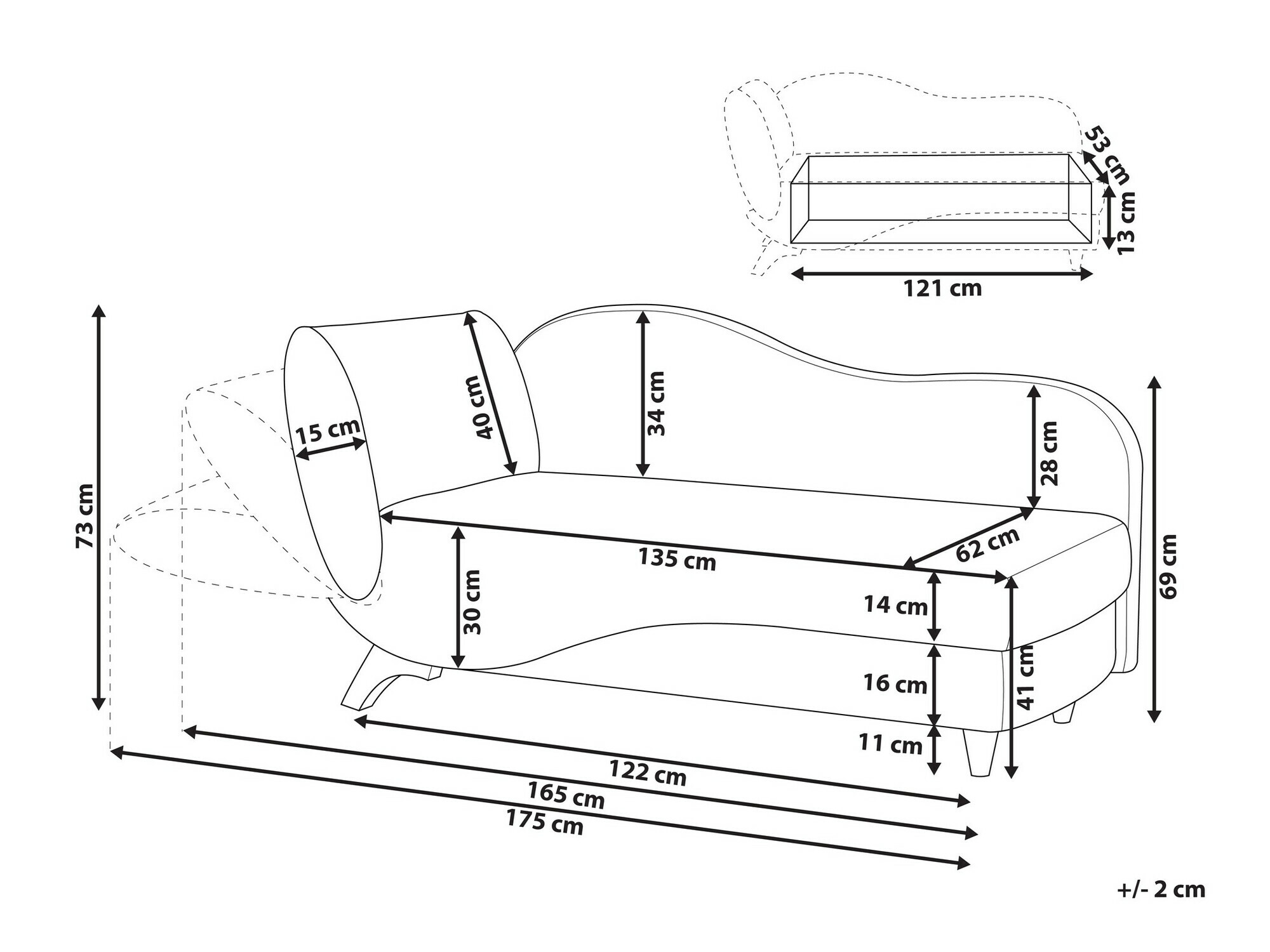 Počivalnik Berwyn 1011 (Siva)