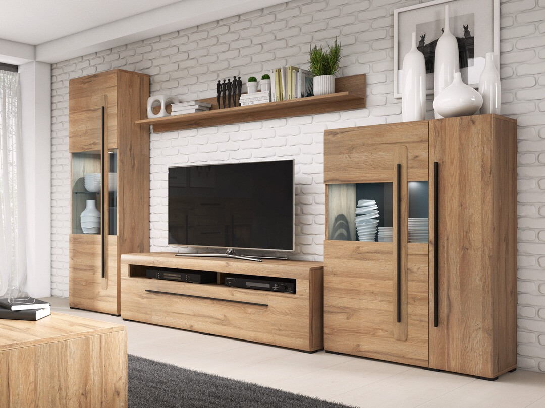 Komplet za dnevno sobo Ophsalu 111 (Hrast Grandson)