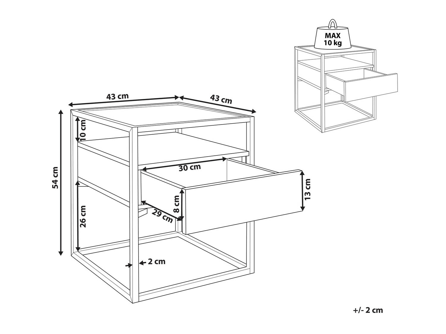 Stranska mizica Berwyn 806