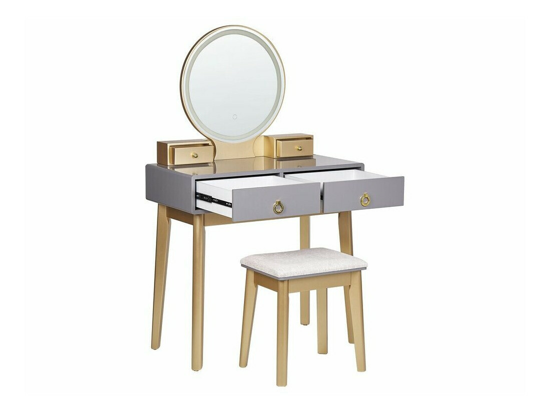 Toaletna mizica Berwyn 830 (Siva + Zlata)