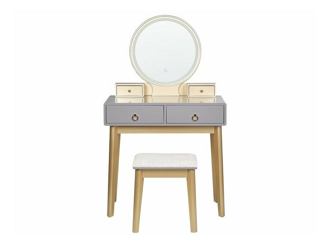 Toaletna mizica Berwyn 830 (Siva + Zlata)