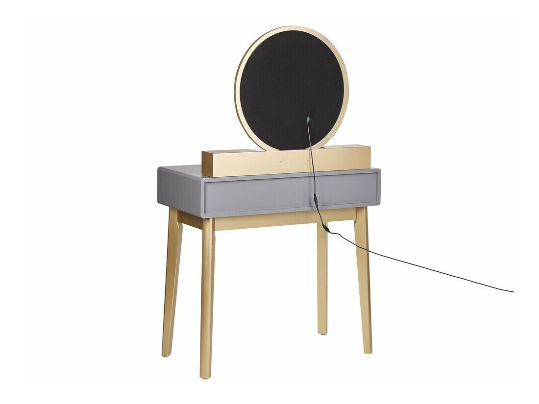 Toaletna mizica Berwyn 830 (Siva + Zlata)